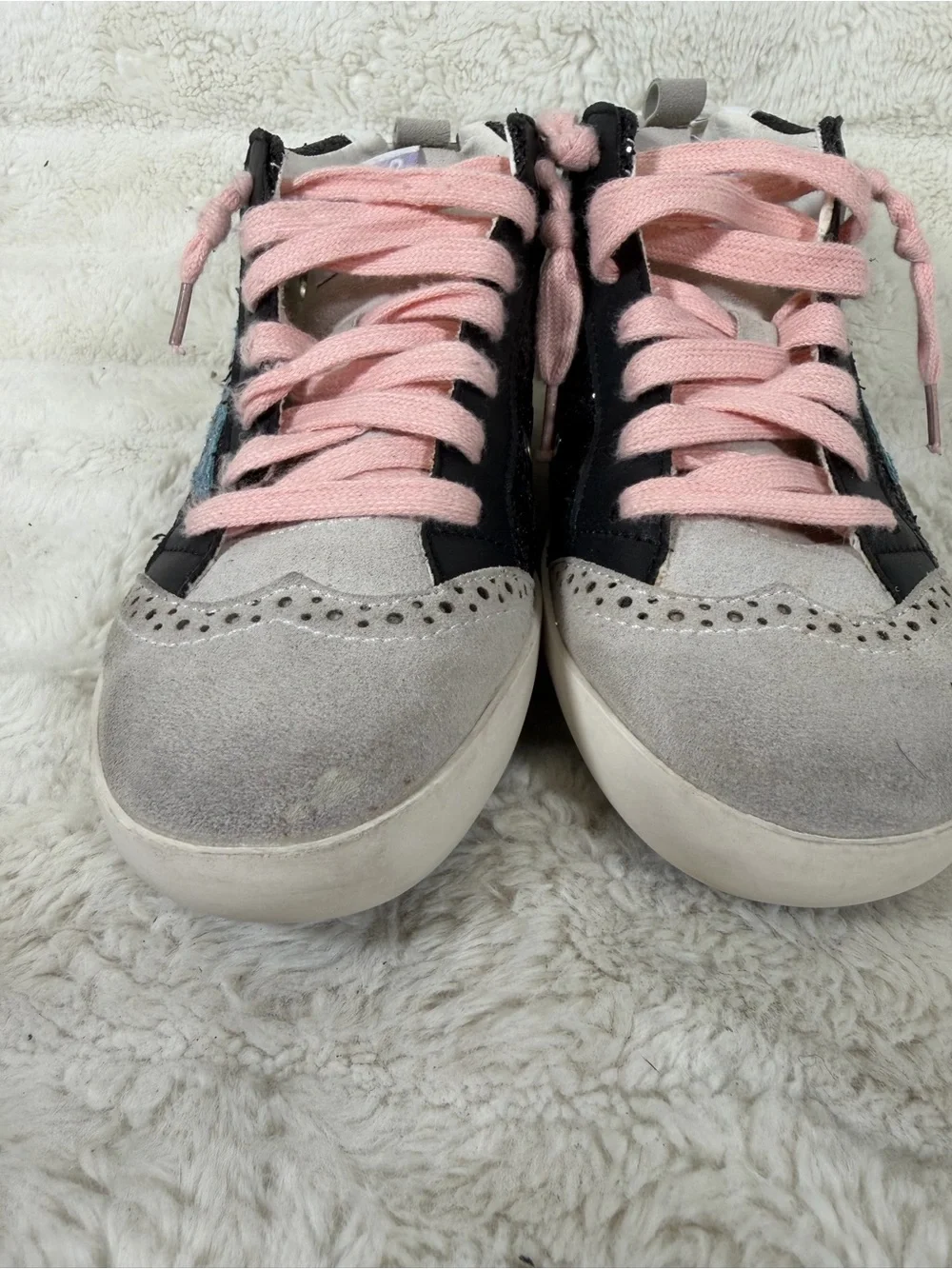 Golden Goose Mid Star 'Black Glitter Iridescent' sneakers Size 36 US 5